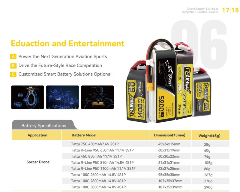足球無人機電池