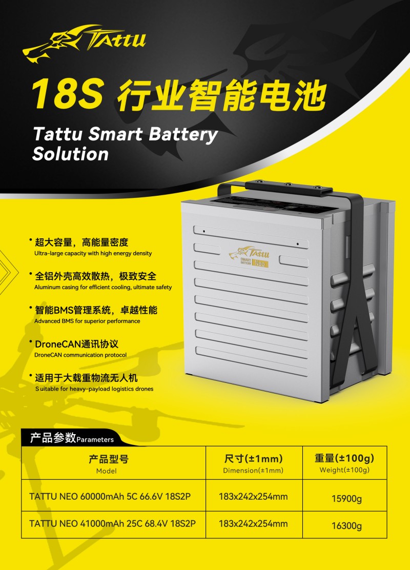 Tattu Neo 18S 工業智能電池