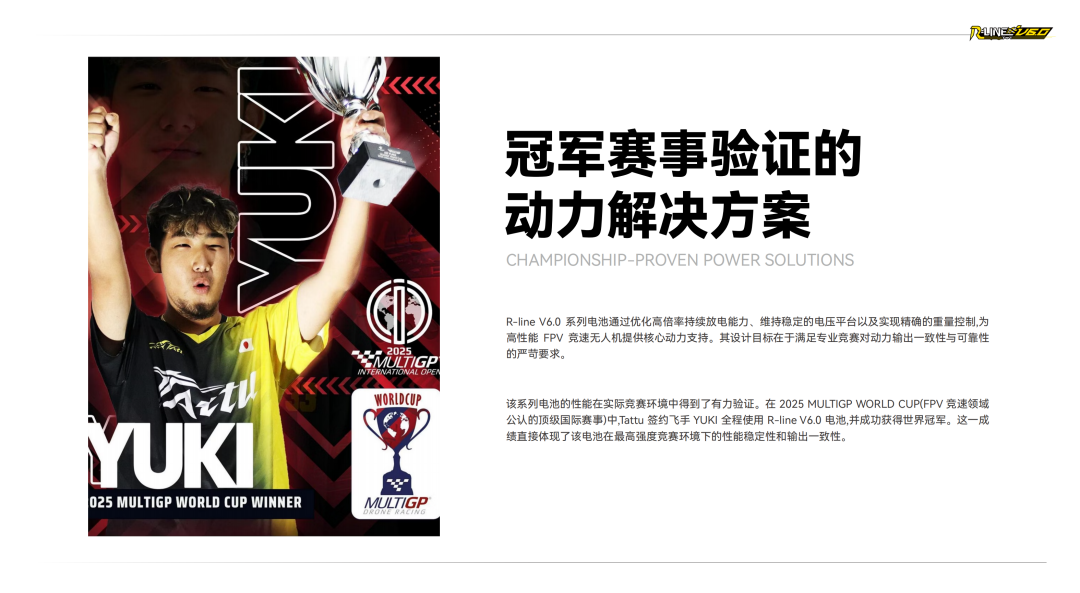 Tattu R-LINE V6.0 FPV電池白皮書